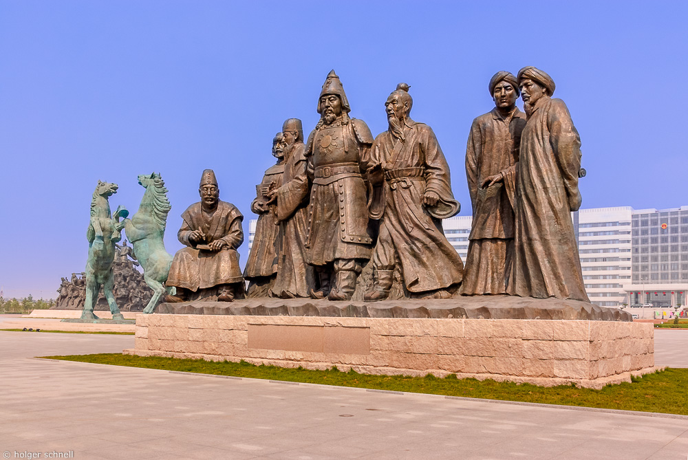Denkmal fr Dschingis Khan in Ordos